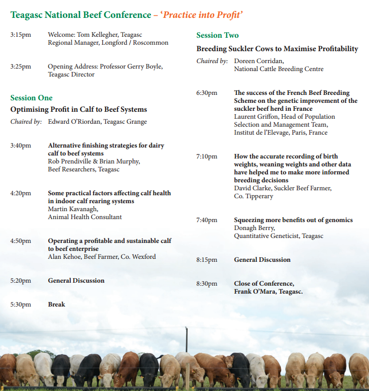 beef conference schedule