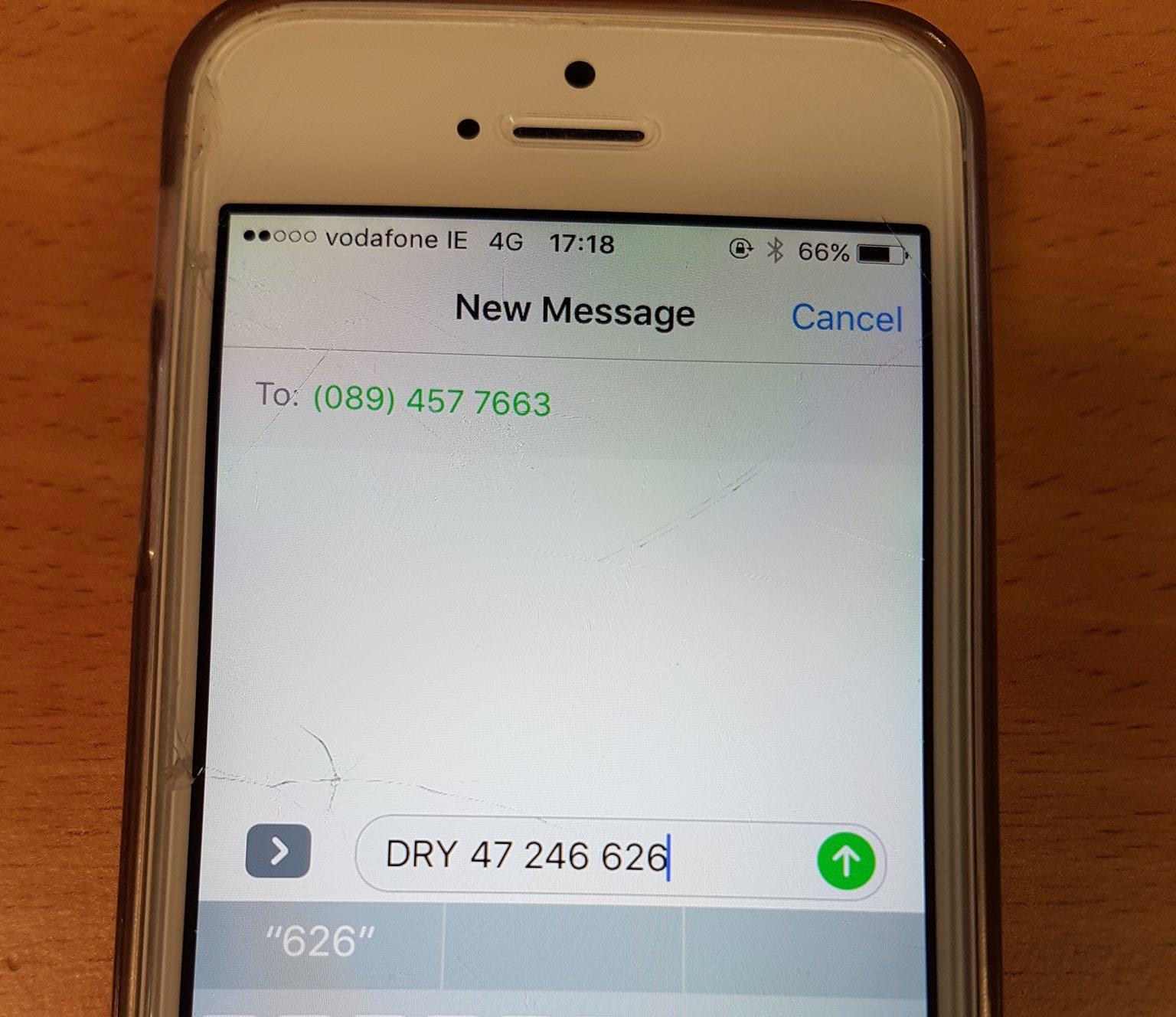 Read more about the article Lameness can now be recorded via Text Message