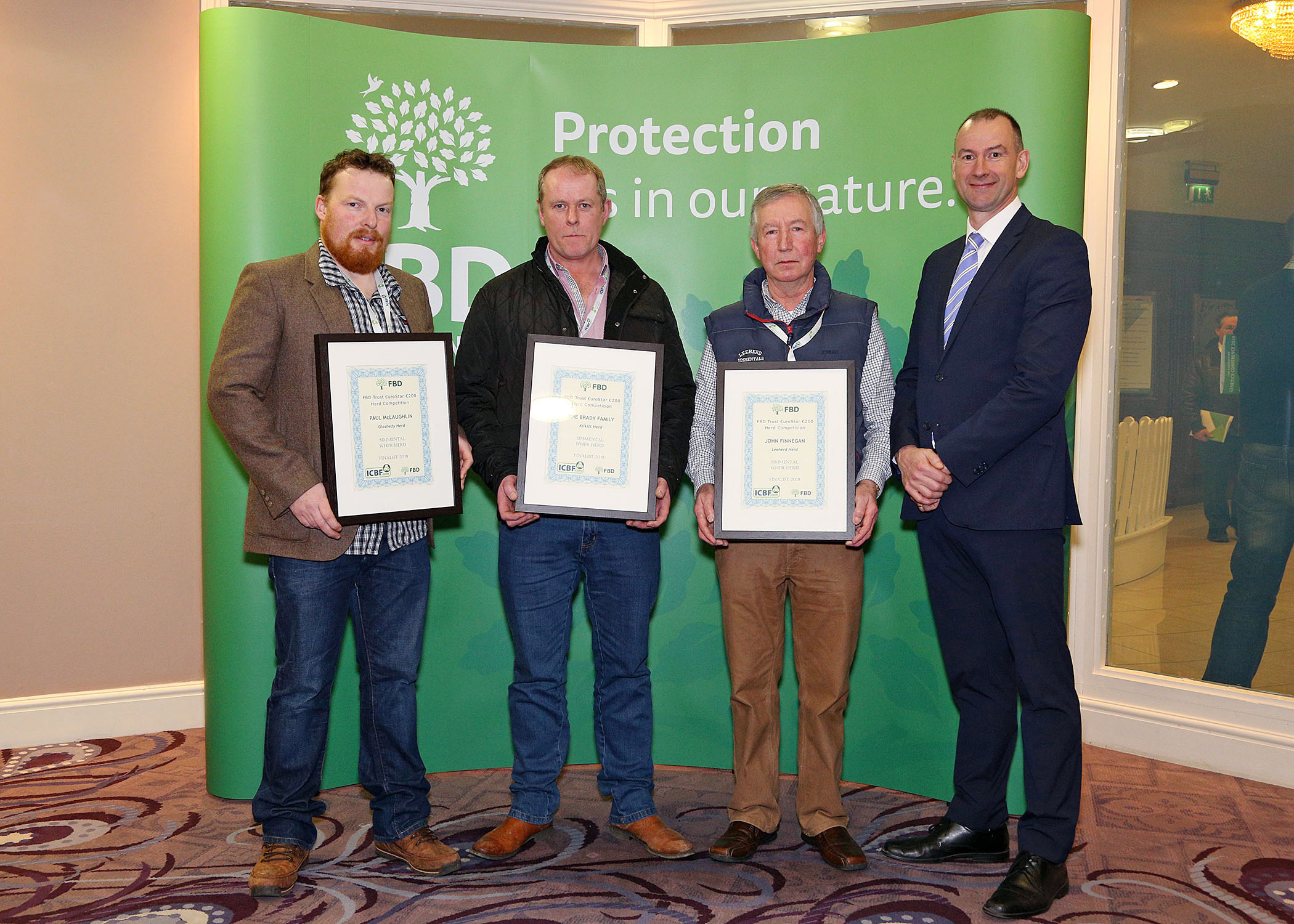 L-R: Paul McLaughlin, Sean Brady, John Finnegan and Sean Coughlan.