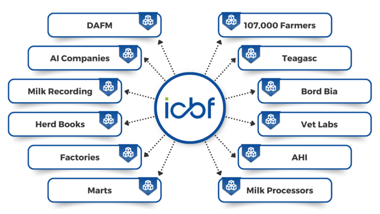 Illustration showing where ICBF's data comes from